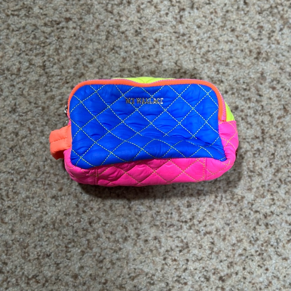 MZ WALLACE NEON PATCHWORK SAME COSMETIC BAG